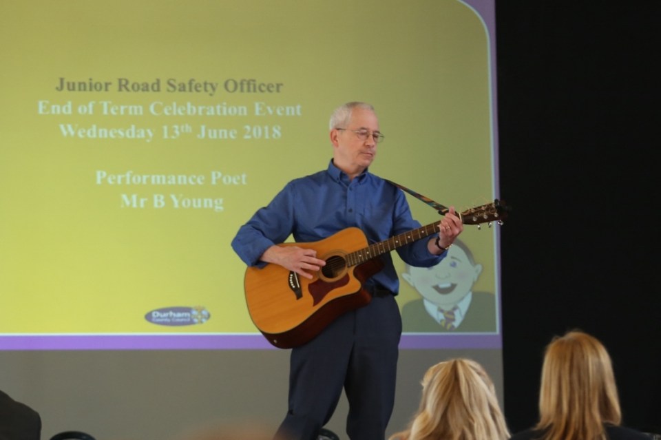Bernard on Guitar at JRSO Event Durham 2018